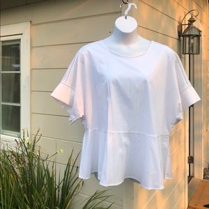 White Peplum by Lane Bryant